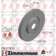 Zimmermann Depomix Fren Diski On 18 Inc Range Rover Velar L560 17 Jaguar F-Pace X761 Xe X760 Xf Ii X260 Xf Sportbrake X260 I-Pace X590