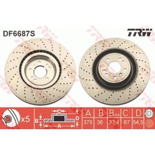 TRW Depomix Fren Diski On 4-Matic Mercedes X166 W166 C292