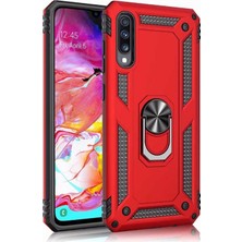 ZM Store Galaxy A50 / A30S Uyumlu Kılıf Vega Tank Yüzüklü Standlı Kapak