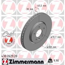 Zimmermann Depomix Ön Fren Aynasi 17 Inç Astra J 09 Zafira C 11 321X30X28/5D/HALI 13502826
