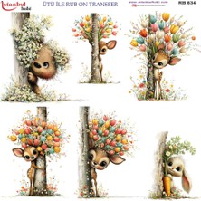 İstanbul Hobi Ütü ile Rub On Transfer Kağıdı 30X30CM RB-634