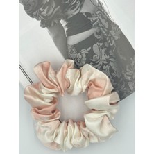 Icon Silk Saf Ipek Saç Tokası Orta Boy (Marble Pink)