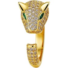 Sense of Atelier Taşlı Tiger Yüzük Gold