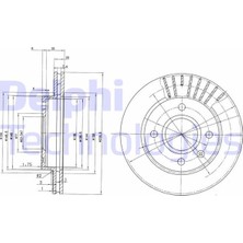 Delphi Depomix Ön Fren Aynasi  Vi-Vii-Fiesta Iii-Iv Ford Ka 96 Mazda 121 96 Orion Iii 239.5X20X4DLXHALI