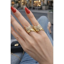 Sense of Atelier Rbow 4'lü Stacking Yüzük Gold