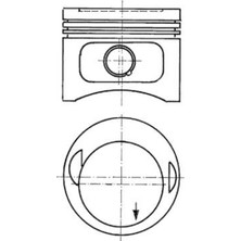 Kolben Depomix Piston Segman 0.50 96.00MM Mercedes M102 W201 W123 W124 W460 22 Pim