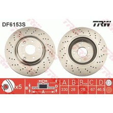 TRW Depomix Fren Diski On Mercedes Amg W203 CL203 S203 C209 A209 R171