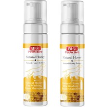 Bio Petactive Doğal Bal Özlü Köpek ve Kedi Kuru Yıkama Köpük Şampuan 200 ml x 2 Adet