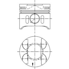 Kolben Depomix Piston Segman Std 88.00MM Mercedes OM611 OM612 OM613 W203 W210 W163 W220 W638 B901 B905 Euro 3