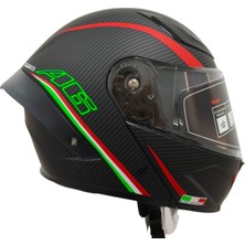 Vogs WS-210 Güneş Vizörlü Çene Açılır Kask  (Şeffaf Vizörlü) Kask