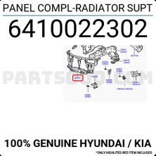 TŞT Hyundai Accent Ön Panel 1998-1999 (Oem No:  6410022302)