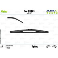Valeo Depomix Silecek Supurgesi Arka 260MM Mercedes B-Class W246 11 18 . Renault Captur 20
