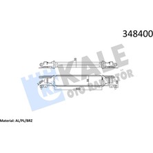 Kale Depomix Turbo Radyatörü Intercooler Corsa D Al/pl/brz 450X97X52