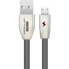 Majeur S53 LED Işıklı Micro USB Kablo 1m 3A  Siyah