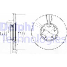 Delphi Depomix Ön Fren Aynasi Transit V184 00 Arkadan Çekişli 294X24.3X5DLXHALI