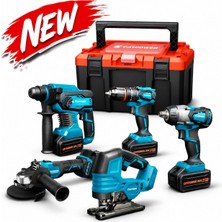 Catpower 4150 Akülü 5'li Alet Seti * Yeni Model * (Kömürsüz Motor) 3 Adet 4 Ah Akü