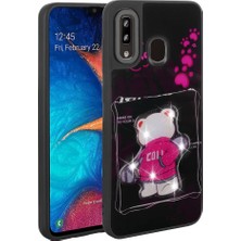 ZM Store Galaxy A20 / A30 Uyumlu Kılıf Parlayan Kabartmalı Ikonik Figürlü Amas Kapak