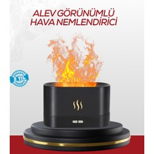 Majeur LED Işıklı Buhar Makinesi Alev Efektli Kumandalı Oda Nemlendirici