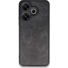Majeur Xiaomi Redmi 13 4g Kılıf Aras Deri Kapak  Siyah