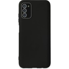 Majeur Galaxy A03S Kılıf Lansman Glass Kapak  Siyah