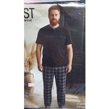 Gost 5014-6 Büyük Beden Kısa Kollu Pijama Takımı