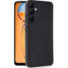 Majeur Galaxy A36 Kılıf Aras Deri Kapak  Siyah