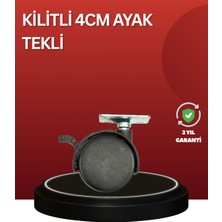 Majeur Sessiz Dönen Kilitli Mobilya Tekerleği 4 cm