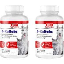 Bio Petactive D-Kaltabs Kedi ve Köpekler Için 84 Adet Kalsiyum Tablet 126 Gr. x 2 Adet