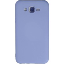 Majeur Galaxy J7 Kılıf Nano Içi Kadife Silikon  Lila