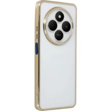 Majeur Xiaomi Redmi 14C Kılıf Lensli Silikon  Gold