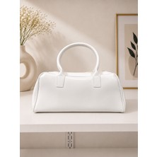 Zeydila Beyaz Minimal Omuz Çantası – Şık ve Modern Tasarım