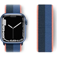 Majeur Watch 38MM Hasırlı Cırtcırtlı Kordon  Siyahmavi