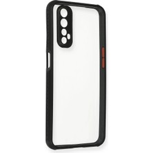 Majeur Realme 7 Kılıf Miami Faf Silikon  Siyah