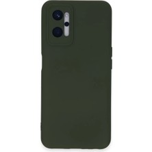 Majeur Realme 9i 4g Kılıf Nano Içi Kadife Silikon  Koyu Yeşil