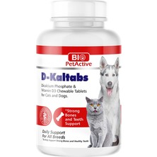 Bio Petactive D-Kaltabs Kedi ve Köpekler Için 84 Adet Kalsiyum Tablet 126 Gr.