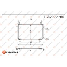 Eurorepar 1682222280 Radyator