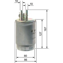 Bosch Bch 0450906357 Yakit Filtresi