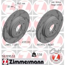 Zimmermann Depomix Fren Diski Arka Bmw E46 Z4 E85 E86 Hali Kaplamali Cizgili