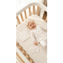 Miniday Baby Kız Bebek Mevlütlük Yenidoğan Hastane Çıkışı 5'li Set %100 Pamuk ZK5010