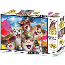 Prime 3D - Kediler Partide 500 Parça Yetişkin Puzzle