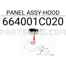 TŞT Hyundai Getz Motor Kaputu 2003-2005 (Oem No:  664001C020)