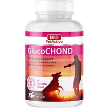 Bio Petactive Glucochond Kedi ve Köpekler Için 60 Adet Eklem Güçlendirici Tablet 90 Gr.