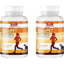 Bio Petactive Glucopet Kedi ve Köpekler Için 60 Adet Eklem Güçlendirici Tablet 90 Gr. x 2 Adet