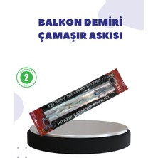 Majeur 25X60 Balkon Askılığı Kare Demir Uyumlu Hava Dayanıklı Çamaşır Askısı