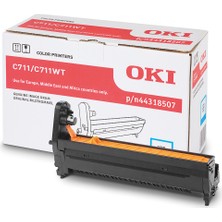 Belirtilmemiş C711-711Wt 20.000 Sayfa Kapasiteli Cyan Mavi Drum 44318507