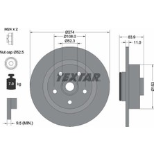 Textar Tx 92142203 Fren Diski Arka 2'li Takım