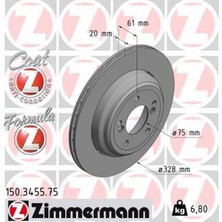 Zimmermann Depomix Fren Diski Arka Sol Bmw M5 E39