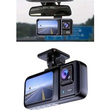 Majeur 1080P Sürüş Kaydedici 2 Inç Araç Araba Ön Iç Arka Dvr IPS Ekran