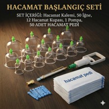 Eser Ticarett 12 Kupalı Profesyonel Hacamat Başlangıç Seti - Steril ve Tam Donanımlı