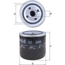 Mahle Mhl OC269 Yag Filtresi